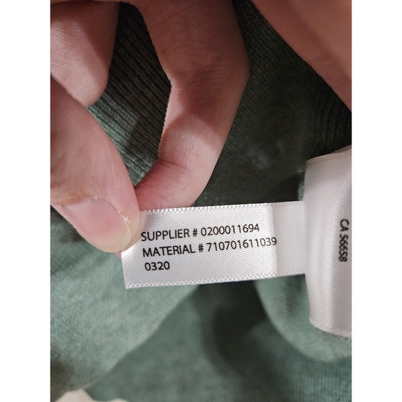 Polo Ralph Lauren Green Pima Cotton 1/4 Zip Pullover Knit Sweater Mens Large - Picture 5 of 6